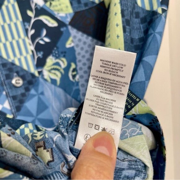 New RAILS  Moreno Shirt Triangle Patchwork Shadow Size L - Picture 13 of 15